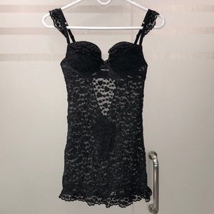 Black Hearts Push Up Babydoll